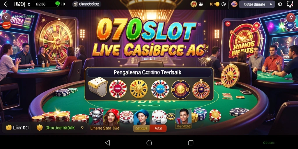 Tampilan gameplay Live Casino yang menarik di 070SLOT.
