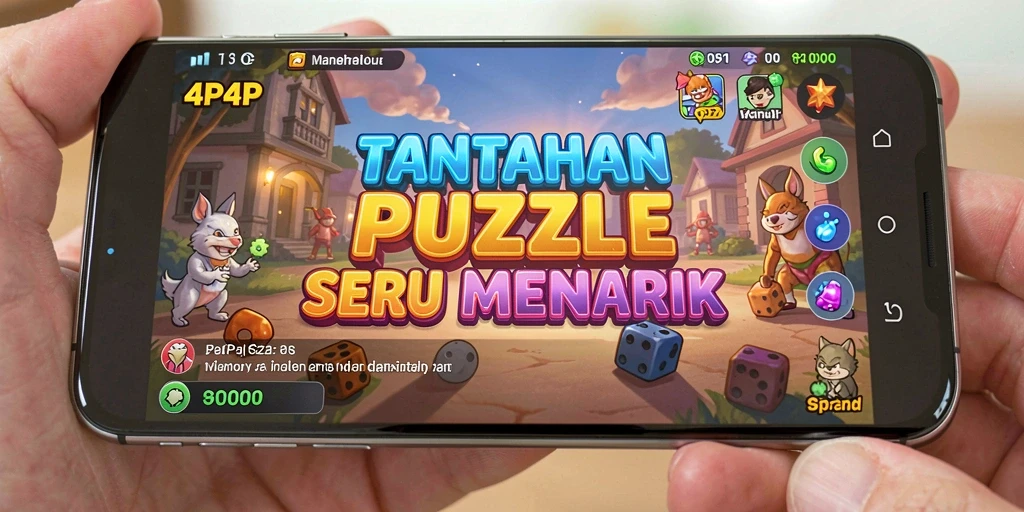 Tampilan gameplay 4P4P yang menggugah selera dan menantang.