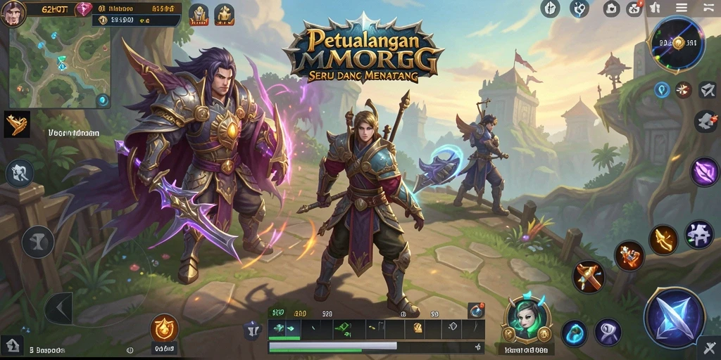 Gameplay seru dan grafik indah dalam 62HOT.