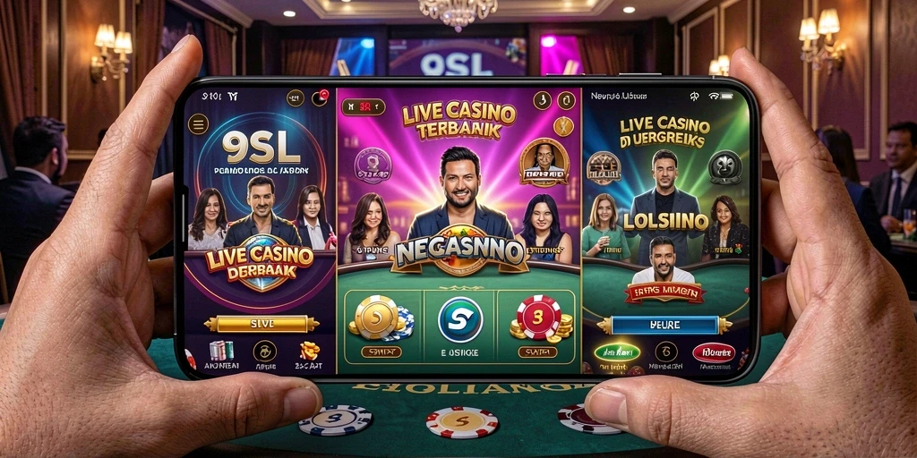 Gameplay Live Casino seru dengan dealer profesional di 9SL.