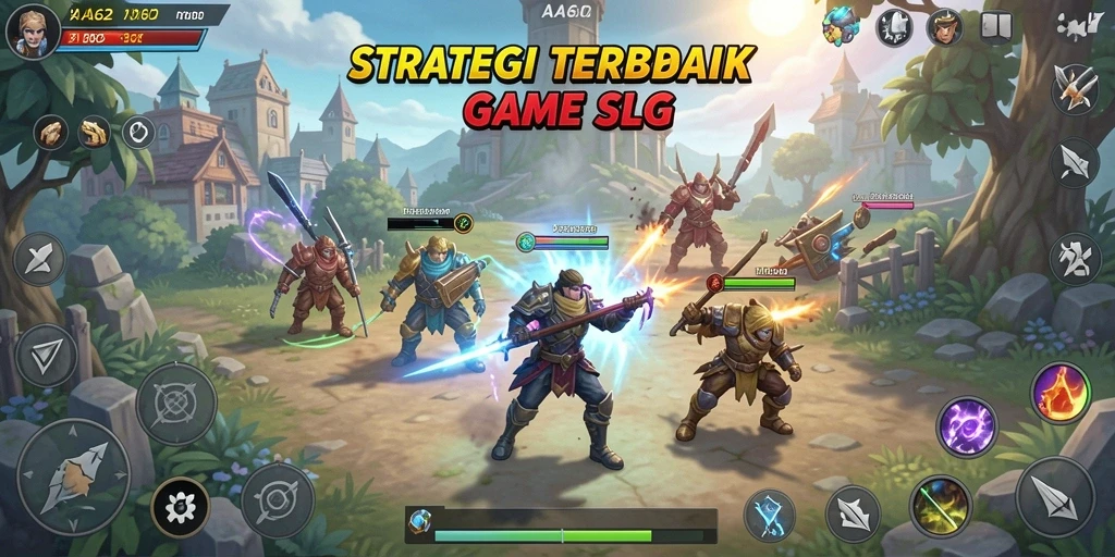 Screenshot utama AA62 menampilkan aksi gameplay strategi yang mendebarkan.