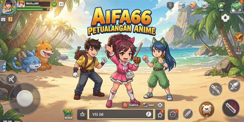 Tampilan gameplay seru AIFA66 dengan karakter Anime yang menawan.