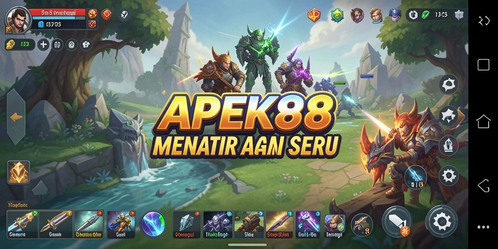 Tampilan utama gameplay APEK88 yang seru dan strategis.