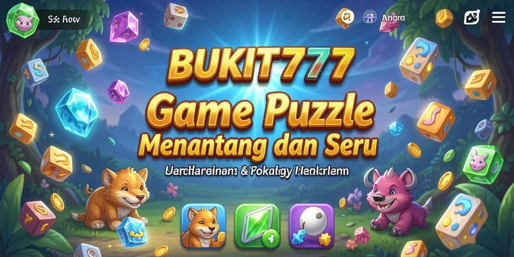 Tangkapan layar utama BUKIT777 menunjukkan gameplay Puzzle yang mendebarkan.