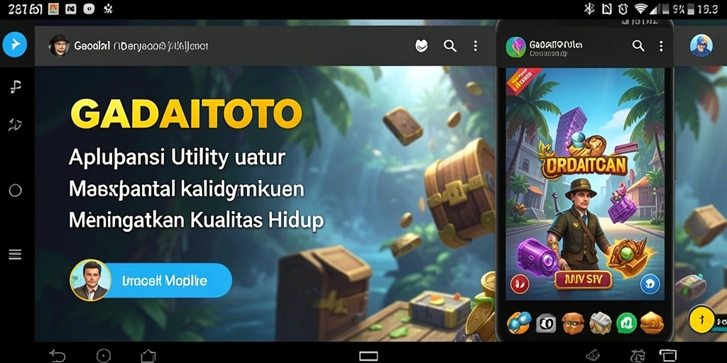 GADAITOTO menunjukkan antarmuka pengguna aplikasi Utility yang user-friendly.
