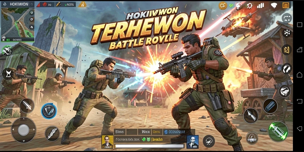 Gameplay HOKIWON dengan pertarungan seru dan grafis menarik.