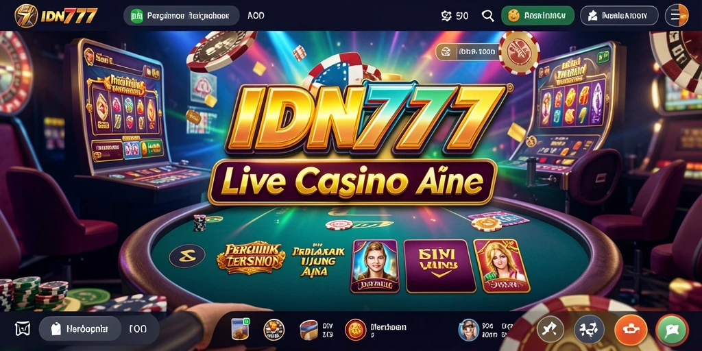 Screenshot gameplay Live Casino IDN777 yang menarik dan interaktif.