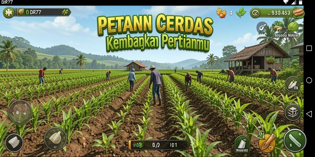 Tampilan gameplay menarik dalam IDR77 yang menampilkan aktivitas bertani.