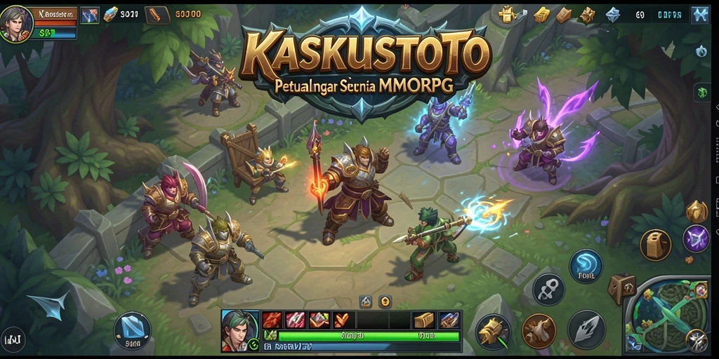Screenshot KASKUSTOTO menampilkan aksi seru dalam gameplay MMORPG.
