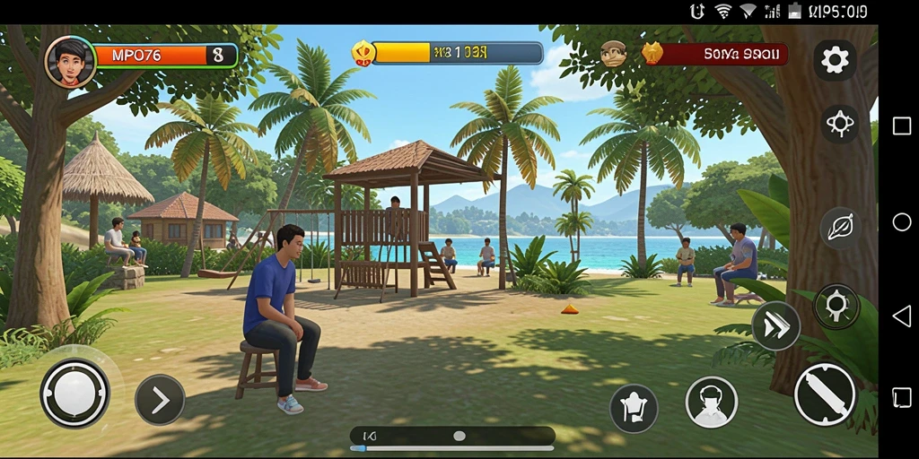 Tampilan gameplay seru dari MPO76 dengan efek visual menarik.