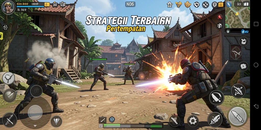 Tampilan strategi pertempuran yang mendebarkan di N06.