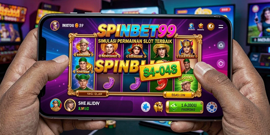 Tampilan menarik dari gameplay slot SPINBET99 di layar perangkat mobile.
